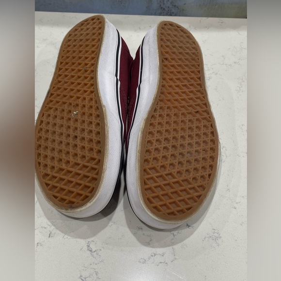 Vans Maroon low top skater sneakers size9.5 - Picture 4 of 5